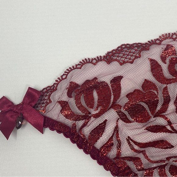 Agent Provocateur Sparkle Red Thong AP2 Small NWT - Picture 6 of 9